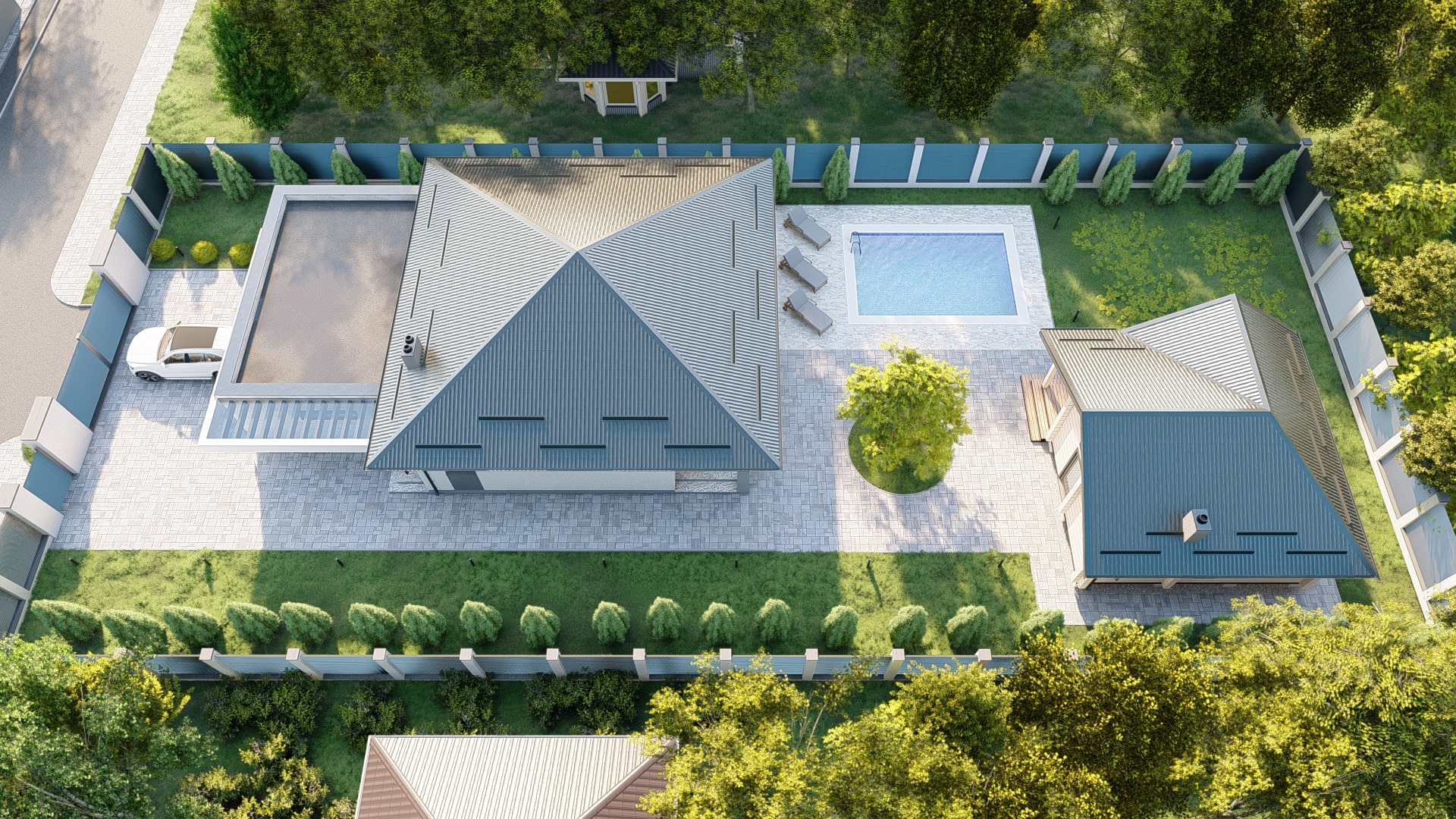 Узаконення проєкту "Престиж": Резиденція з басейном та гостьовим будинком